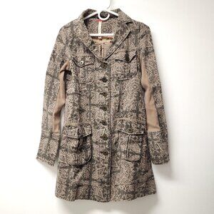 Free People Boho Trench Jacket Size 2